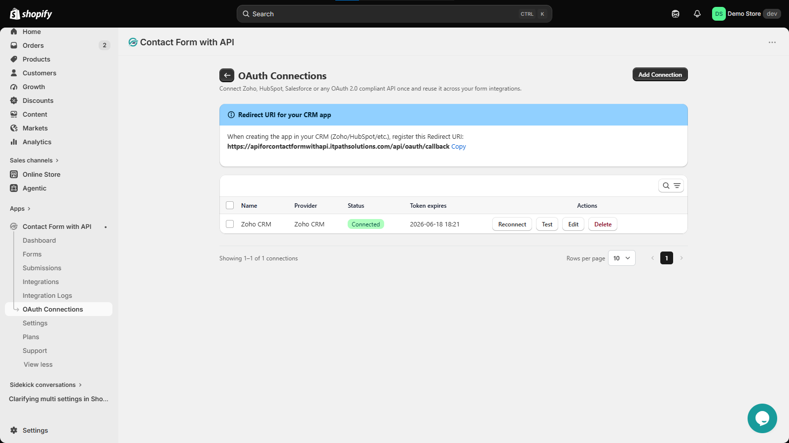 OAuth 2.0 Connections